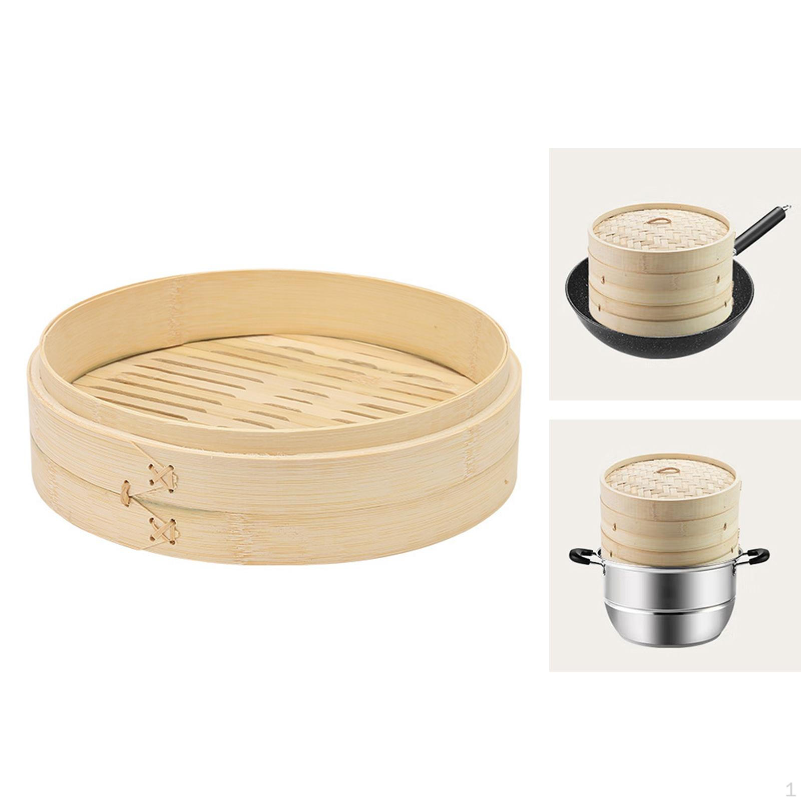 

12-дюймовая бамбуковая пароварка для приготовления пельменей и булочек Steamer Lid