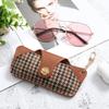 Printing Glasses Storage Bag Korean Style Sunglasses Organize Houndstooth Glasses Bag  Male