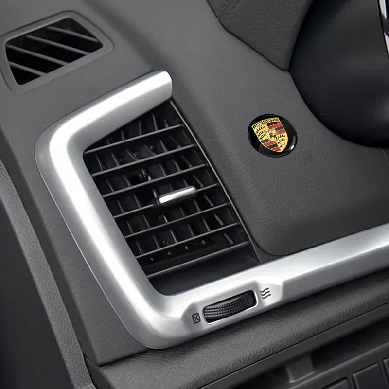 Car Lock Keyhole Stickers Door Lock Protect Car 3D Stickers For Porsche Boxster Cayenne Panamera Macan Cayman 911 918 996 917 991