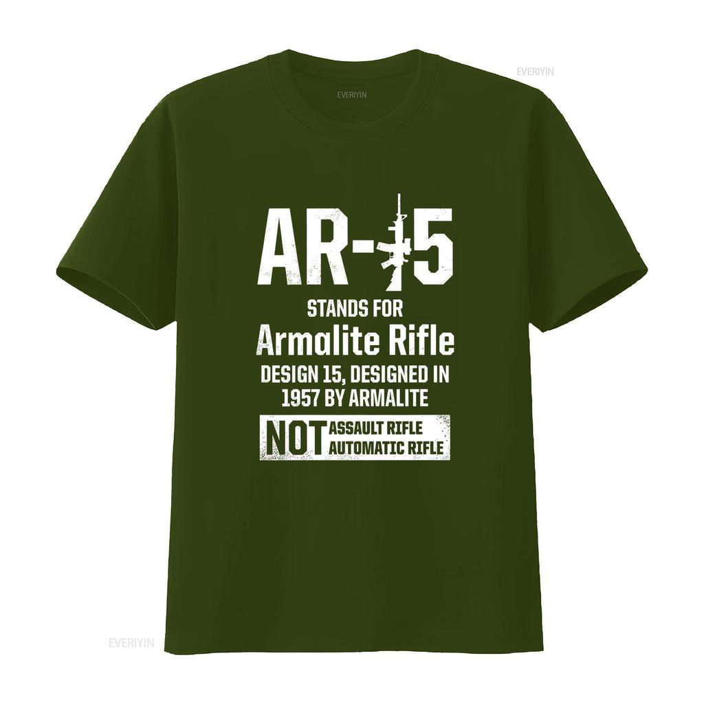 New AR15 T Shirt Patriotic Design Birthday for Men S 5XL vintage Washed Slightly Breathable fashion Versatile Soft Unisex