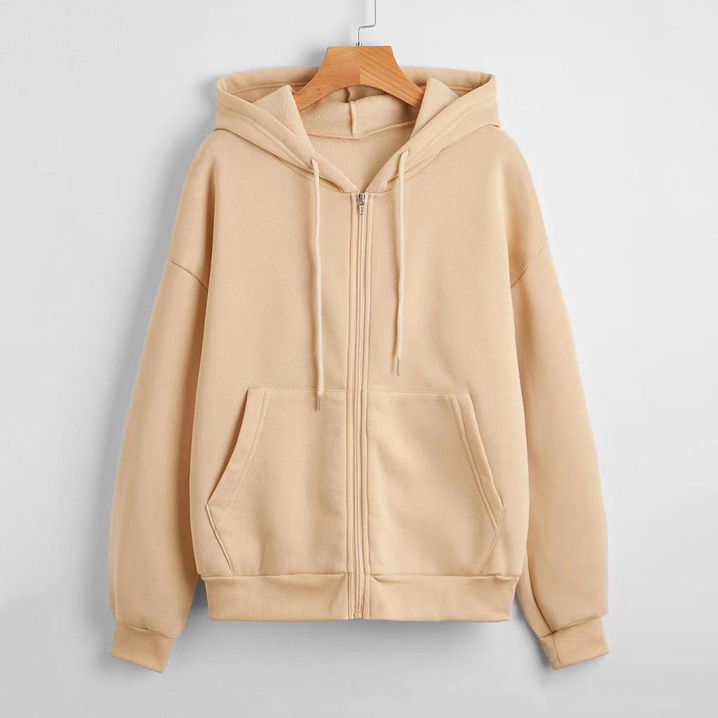 Felpe con cappuccio e giacche unisex in velluto taglie forti con zip per autunno/inverno