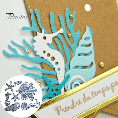 Animali Marini Cavalluccio Marino Stella Marina Fustella Scrapbooking Stencil per Biglietti