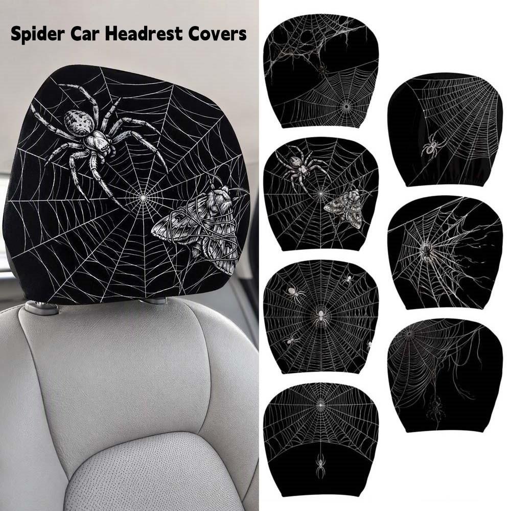 2PCS Exaggerated Car Pillowcase Cool Decorations Car Seat Headcover  Gift for Car Lover