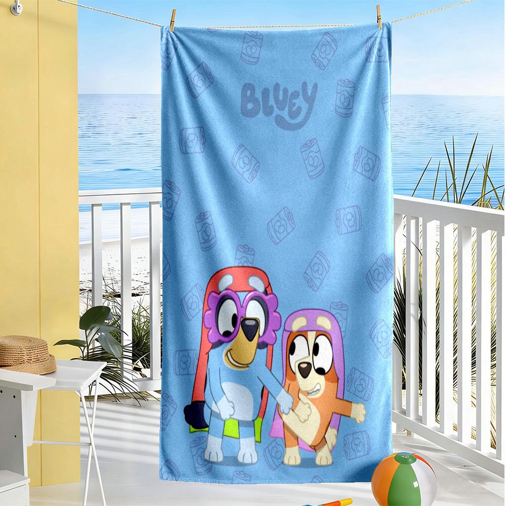 Merry Christmas Celebration Beach Towel Quick-Dry Soft Microfiber Comfortable Lightweight