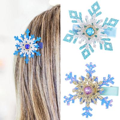 Elegante Fermacapelli in Cristallo a Forma di Fiocco di Neve Headwear Balletcore Fermaglio per Chignon Elegante Fermaglio per Capelli Scintillante Photo Props