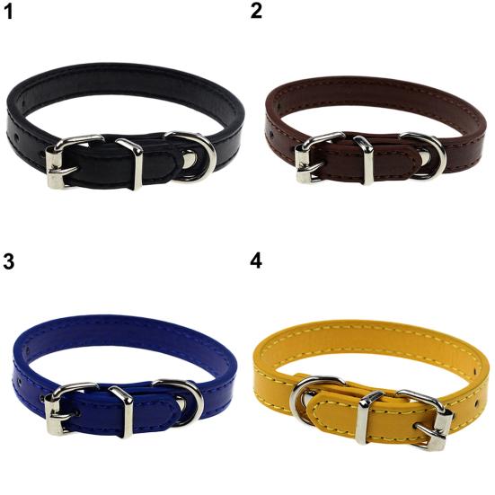 Pure Color Pet Puppy Collar Neck Buckle