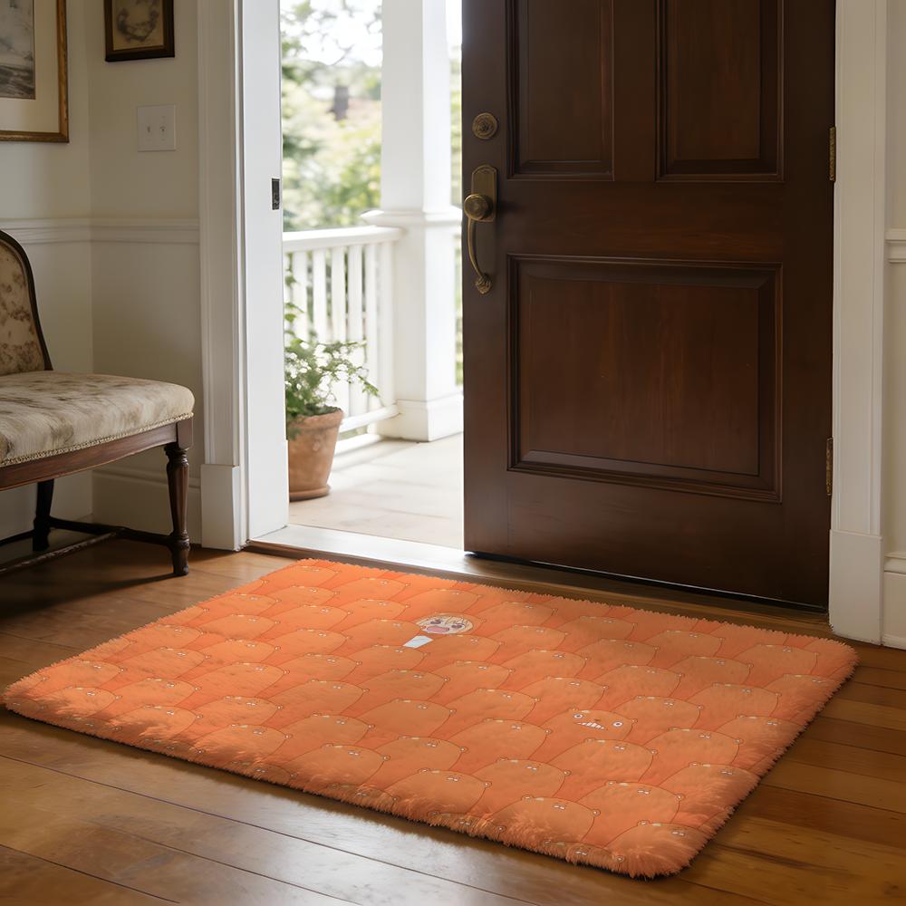 UUmaru Doma Anime Floor Mat Soft Flannel Absorbent Mat Non-Slip Rug Home Bedroom Bathroom