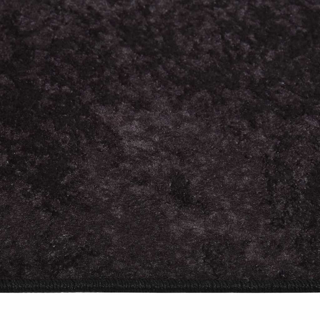 Vidaxl Dywan, Możliwość Prania, 120X180 Cm, Antracyt, Antypoślizgowy