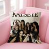 Band KKatseye Cushion Cover Natural Linen Pillow Case DoubleSided Print Decorative Sofa Pillowcase Home Decor Gift