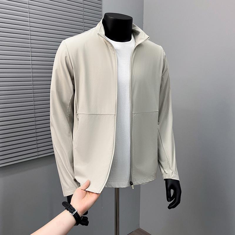 2026 Spring/Autumn Quick-Dry High-Stretch Ice Silk Fashionable Sun Protection Jacket for Men
