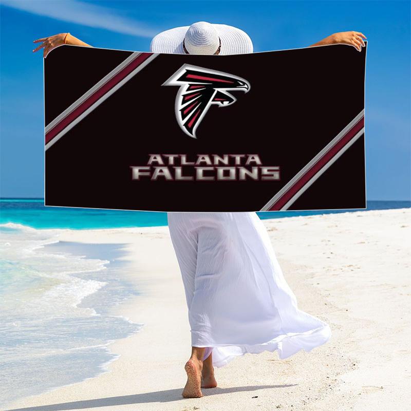 Atlanta Falcons Print Beach Towel, Large Soft Quick Dry Towel for Beach Camping Swimming