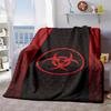 2026 New Arrivals BlanketBoutique Biological Hazard Virus Throw Blanket Biohazard Symbol, AllSeason Soft Bedspread Couch Cover Black & Red Hazardous M