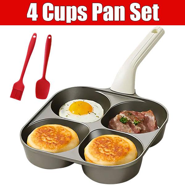 Non Stick Egg Omelette Cooker Pan Titanium Coating Versatile Breakfast Skillet for Eggs Pancakes Crepes Sandwiches Frying Pan