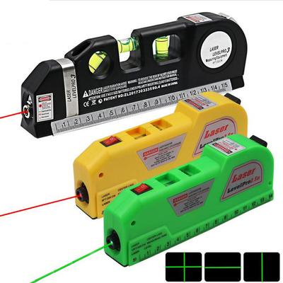 Multipurpose Level Laser Horizon Vertical Measure Tape Horizontal Ruler 4 In 1 Infrared Laser Level Cross Line Laser Tape