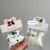 1Pc Cute Plush White Cat Keychain Kawaii Kitten Girl's Pen Bag Clutch Bag Backpack Pendant Good Friends Couples Gift Decoration