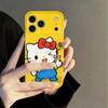 Playful Cartoon Cat Phone Case for iPhone 14/15/16/17 Pro Max - Creative, Protective Cover