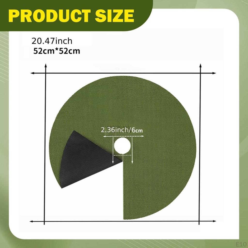 10 Pieces Mats Landscape Cloth Portable Protection Mulch Plant Covers for Garden Indoor Outdoor