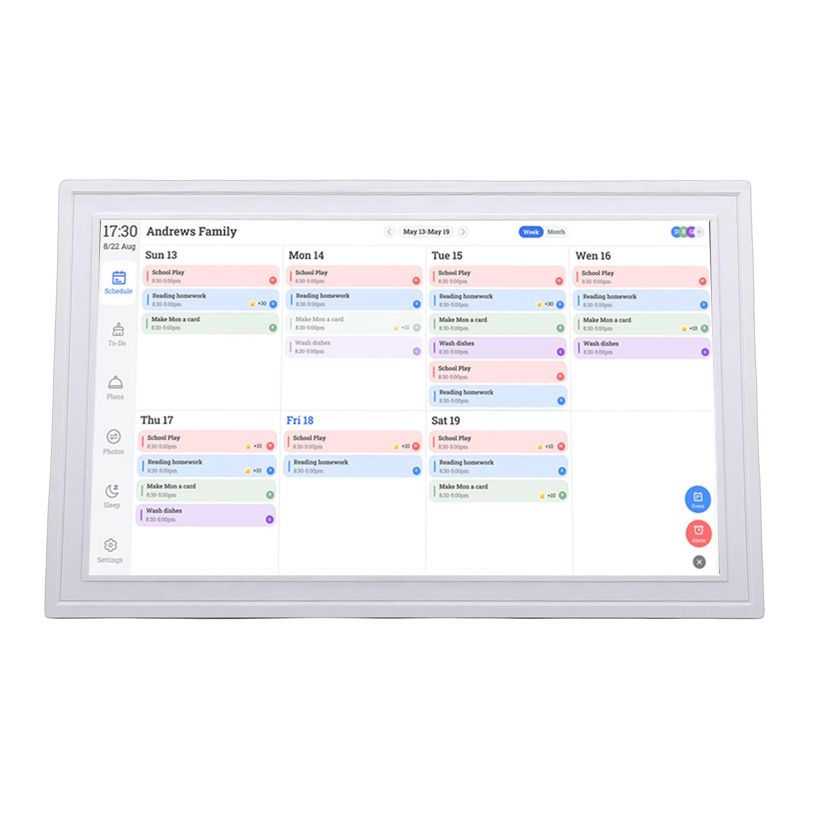 

Digital Calendar 18.5 Inch LCD 1GB and 32GB WiFi Interactive Display Electronic Planner Digital Picture Frame with APP