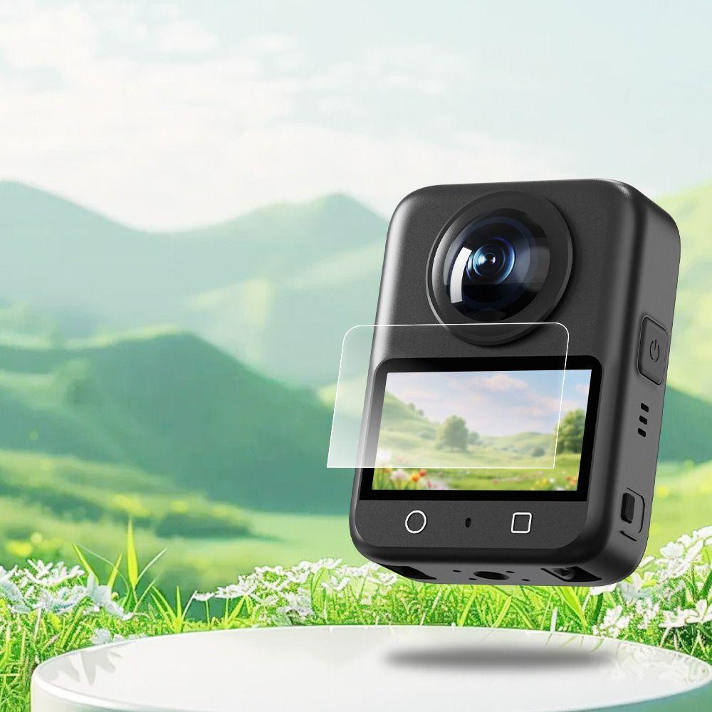 Folie de protecție ecran din sticlă temperată anti-zgârieturi pentru accesorii cameră de acțiune DJI Osmo 360