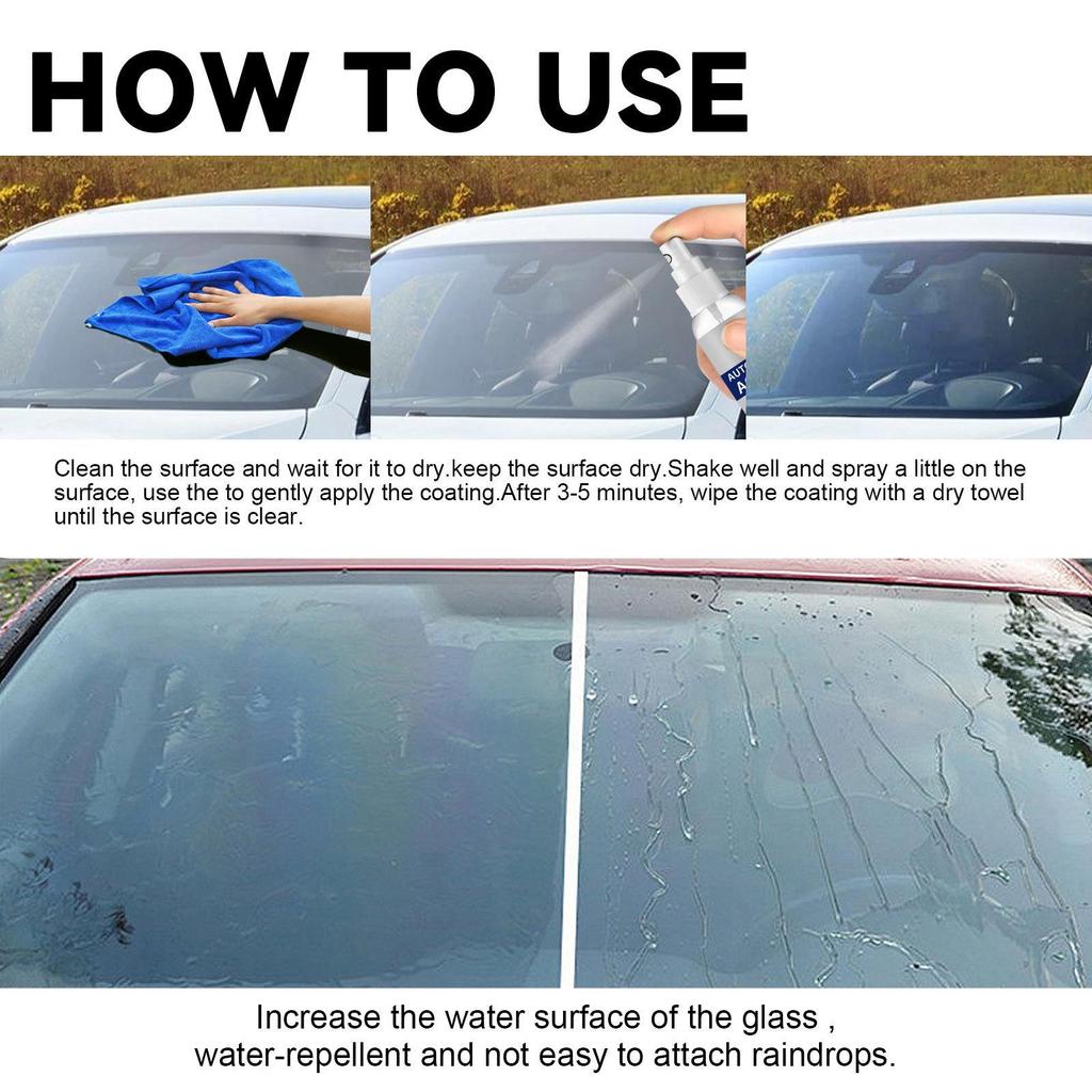 RAYHONG Automobile Rain Repellent Anti-fog Agent Windshield Rain Anti-fog Car Paint Polish Water Repellent Coating Agent