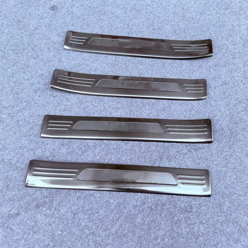 For Toyota Grand Highlander 2024 2025 Stainless Steel Car Door Sill Scuff Protector Cover Trim Stickers Styling Accessories