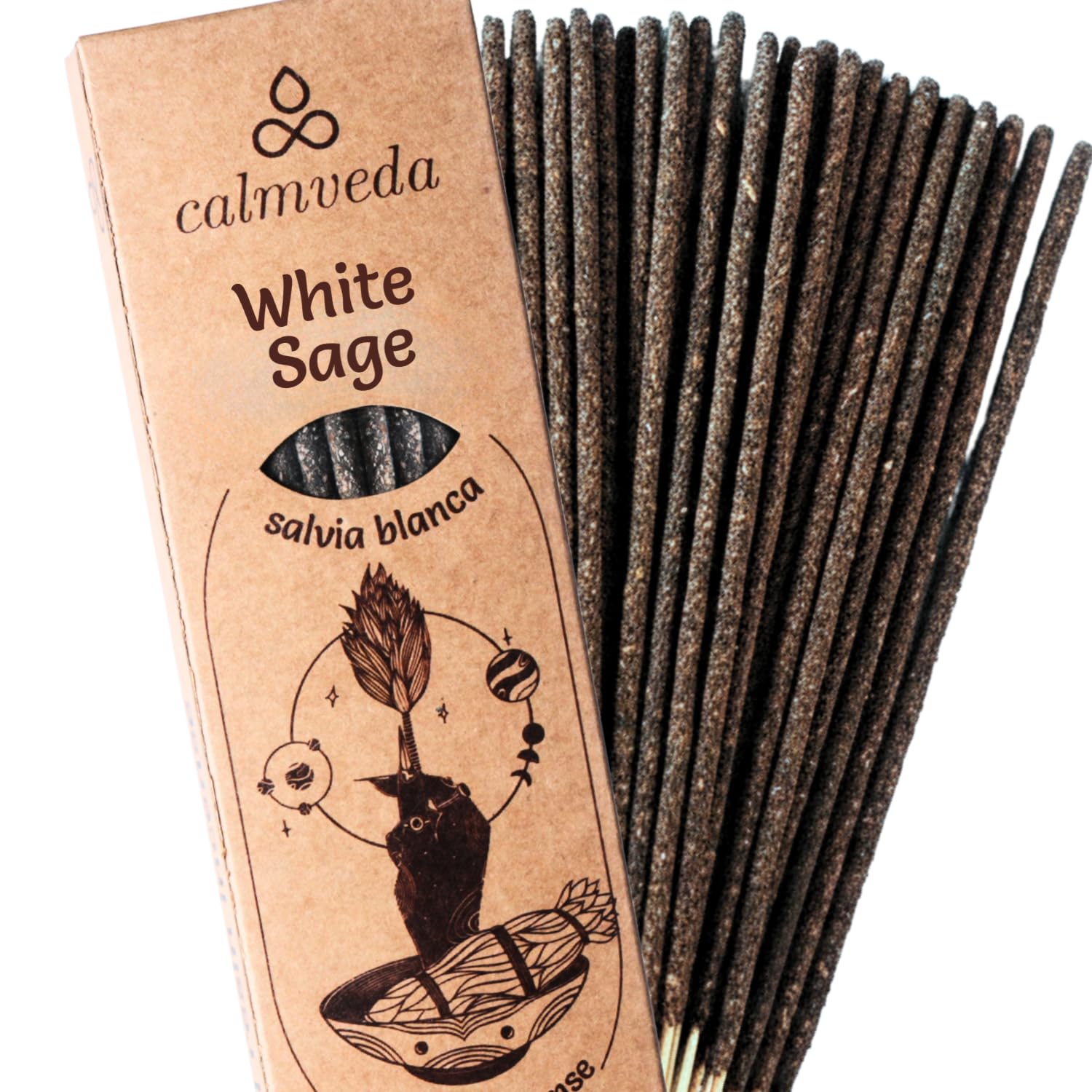 Organic White Sage Smudge Sticks -24+ Sage Sticks, 9 Inches