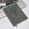 A5 Retro Leather Office Notepad with Pen Printing Travel Diary Business Men Notebook Students School Supplies Korean Stationery
