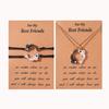 European & American Drip Oil Tai Chi Fish Best Friends Woven Bracelet & Necklace Set