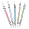 5Pcs Nail Brush Silicone Pen Hollow Carving Embossing Pen Nail Art Accessories  Soft