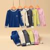 2025 Kids' Warm Double-Sided Brushed Autumn/Winter Pajama Set for Boys & Girls