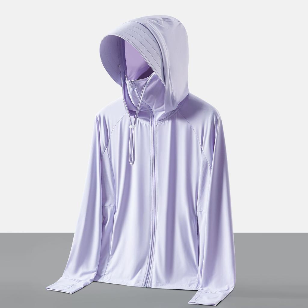 Women’s Summer UPF 100 Sun Protection Jacket Lightweight Breathable UV Protection Hoodie with Detachable Wide Brim Hat