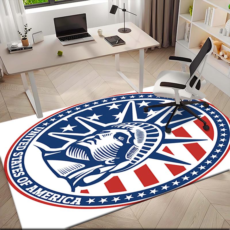 

1pc Statue of Liberty, USA Carpet Rug for Living Room Bedroom Home Sofa Decoration,Kids play Non-slip Floor Mat 40x60cm( 15x23in )
