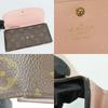 Used LOUIS VUITTON Purse Portefeuille Emily M61289 Monogram Brown Rose valerine Bifold Wallet