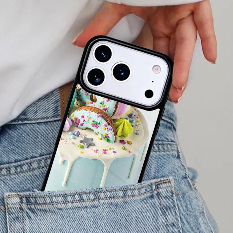 Cake Art Fancy Desert Phone Case for iPhone 16e 15 14 13 12 17 Pro Max Plus Air 17pro Cover Coque