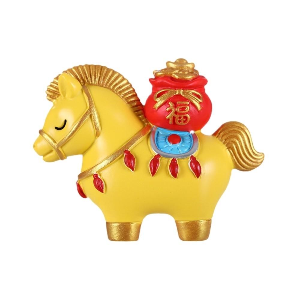 Horse Mascot Horse Miniature Resin Zodiac Horse Ornaments 2026 Gift Horse Figurine  Office