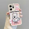 KEYSION Cartoon Cute Plush Embroidery Case for OPPO Reno14 F 5G with Lanyard Silicone Shockproof Phone Cover for OPPO Reno 14F 5G