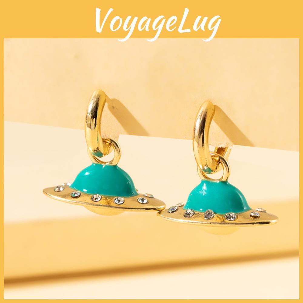 Heart Rhinestoneencrusted Elegant And Planet Earrings For Modern Women