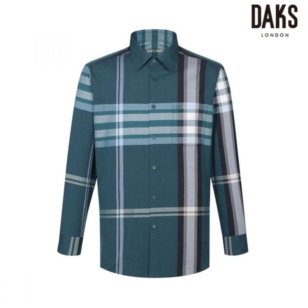 DakS Men S Cotton Blend Super Big Check Shirt dmp1Shcl101e1 painted/95