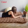 Large Soft Chunky Knitted Thick Wool Blanket With Versatile Colors For Cozy Comfort
