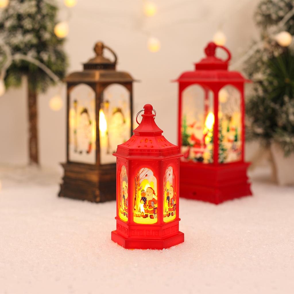 Christmas Lantern Light Ornament Merry Christmas Decorations for Home 2025 Navidad Christmas Tree Decor Xmas Gift New Year 2025
