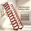 19-Year-Old Wall-Mounted Telescopic Ladder: Indoor/Outdoor Folding Attic Stairs