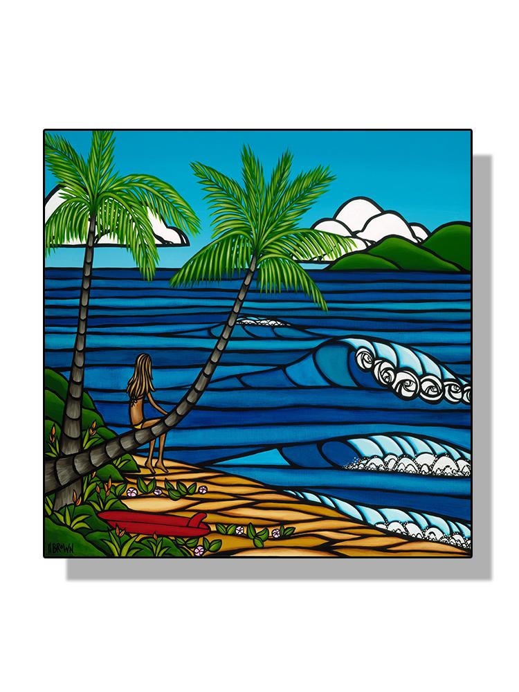 Скандинавский летний отдых, пляжный морской пейзаж, серфинг, постер, холст, картина, настенная картина для гостиной, украшение дома, Cuadros 50x50cm No Frame