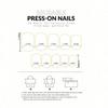 24Pcs Cool-Tone Green Press On Nails 3D Wavy French Cat Eye For Women Party Daily