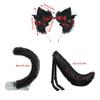 Cats Tail Lovely Cats Ears Hairband Plush Wolf Tail Halloween Party Costume Accessories for Adult Woman Man