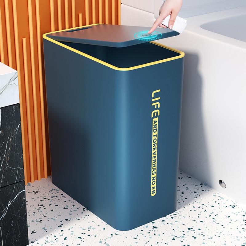 Luxury High-Style Trash Can with Lid for Bathroom, Kitchen, and Bedroom