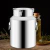 Coffee Canister Stainless Steel Barrel Milk Transport Container Sealed Bean Cereal