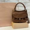 Vintage Washed Leather Saddle Bag - Casual Commuter Handbag Women
