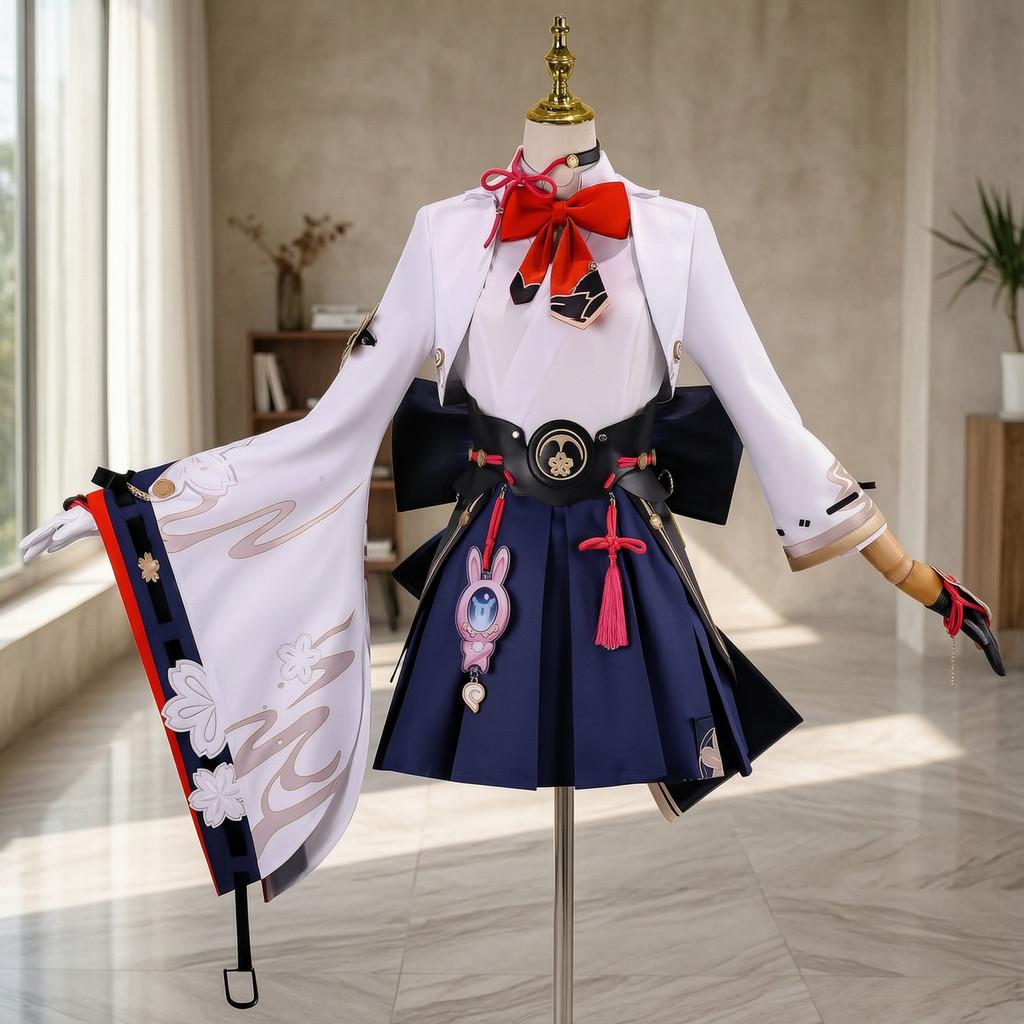 Honkai Star Rail Evanescia Cosplay Costume With Accessories For Anime Role Play