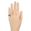 CARTIER Love Classic Model Ring Pt950Platinum/diamond #4.1(US Size) 10.6g Women Used