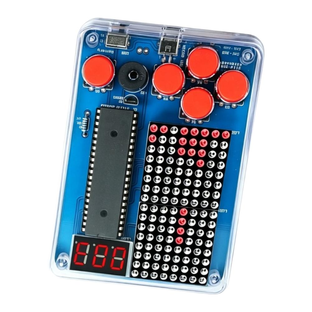 DIY Game Console Kit Based on 51 Microcontroller Architecture with Tactile Push Buttons and Passive Buzzer Audio Output